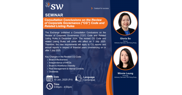 Consultation Conclusions on the Review of Corporate Governance (“CG ...